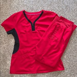 Healing Hands Purple Label Scrub Set